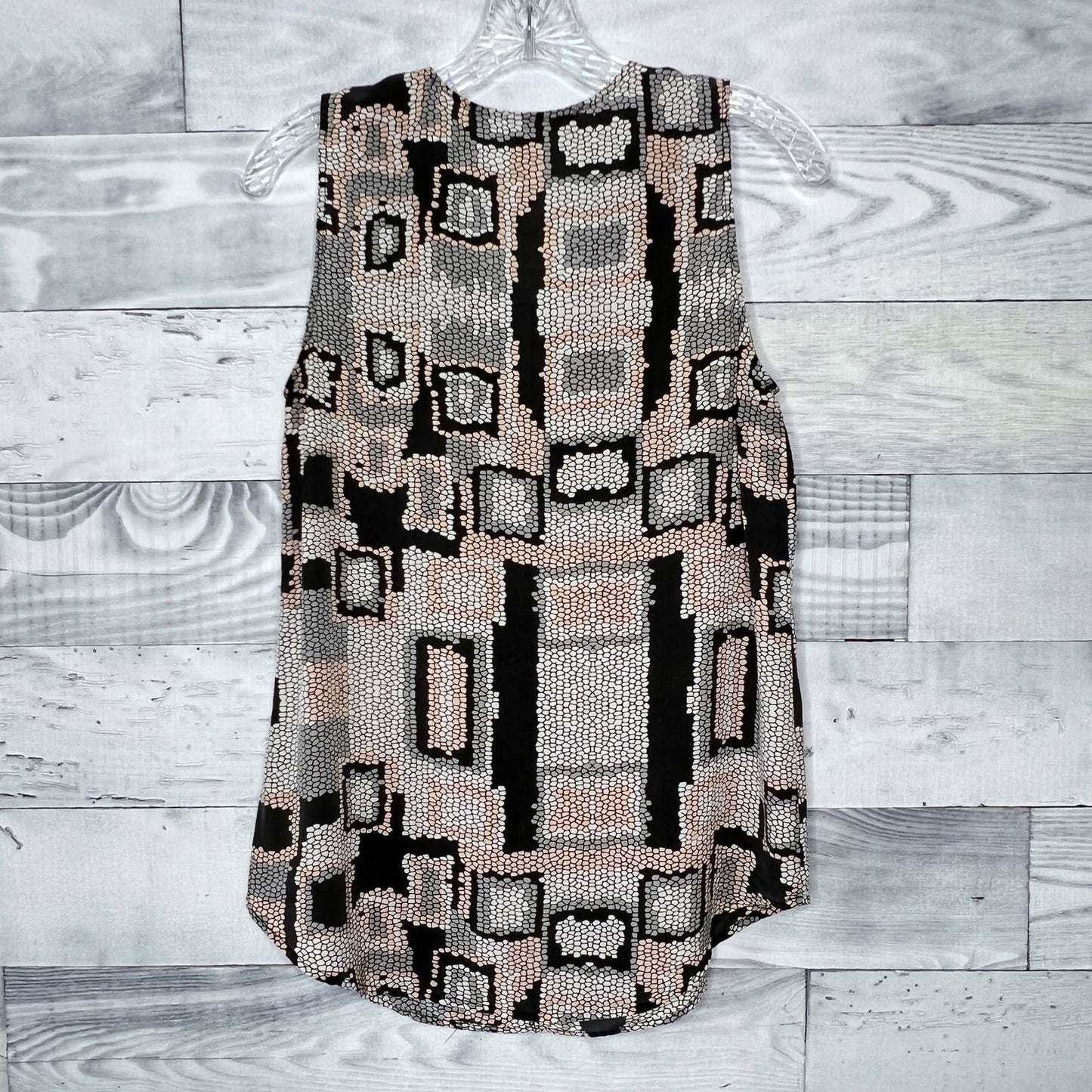 Charlie Jade Silk Geometric Sleeveless Top - Second Seams