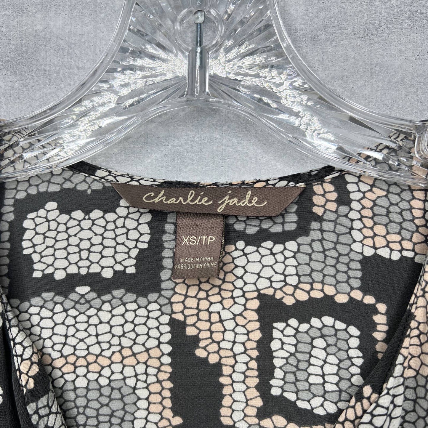 Charlie Jade Silk Geometric Sleeveless Top - Second Seams