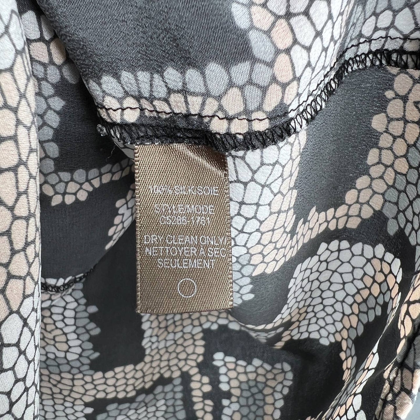 Charlie Jade Silk Geometric Sleeveless Top - Second Seams