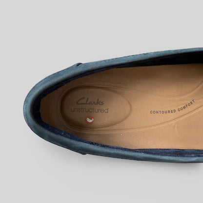 Clarks Unstructured Suede Loafers - Size 10 - Second Seams