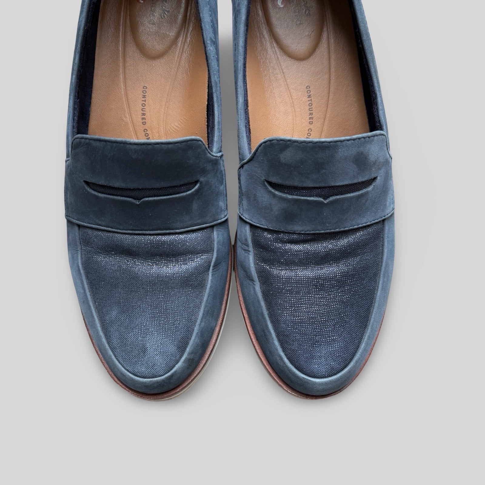 Clarks Unstructured Suede Loafers - Size 10 - Second Seams