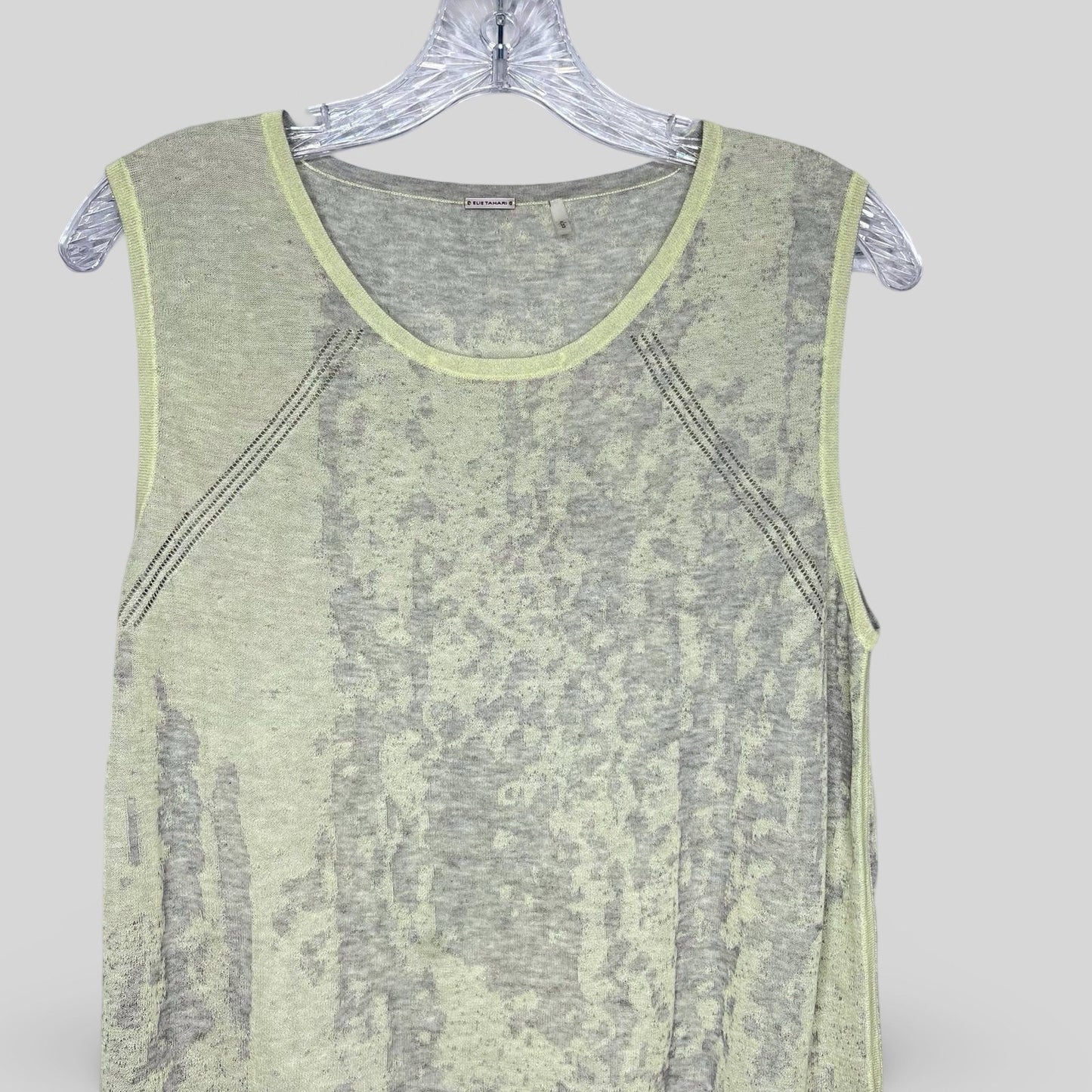 Elie Tahari Abstract Burnout Tank Top - Second Seams