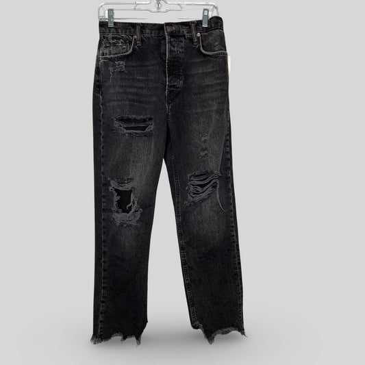Free People Destructed Tapered Baggy Boyfriend Jeans - Second Seams