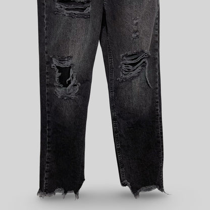 Free People Destructed Tapered Baggy Boyfriend Jeans - Second Seams