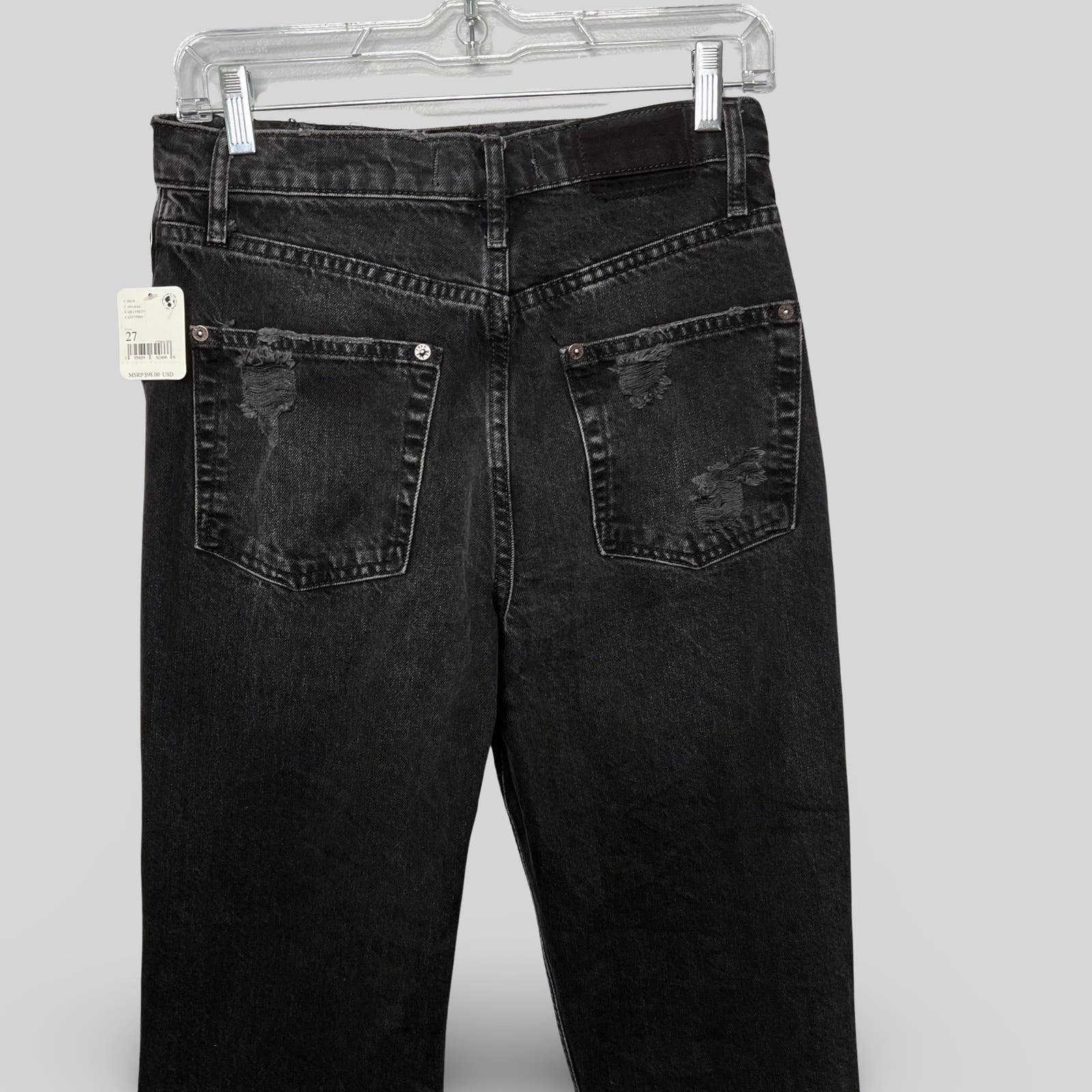 Free People Destructed Tapered Baggy Boyfriend Jeans - Second Seams