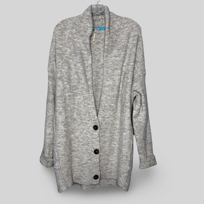Free People Oversized Gray Cardigan Sweater - Second Seams