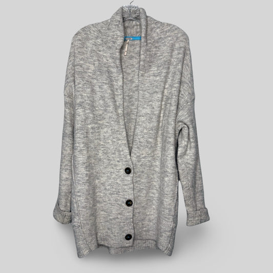 Free People Oversized Gray Cardigan Sweater - Second Seams