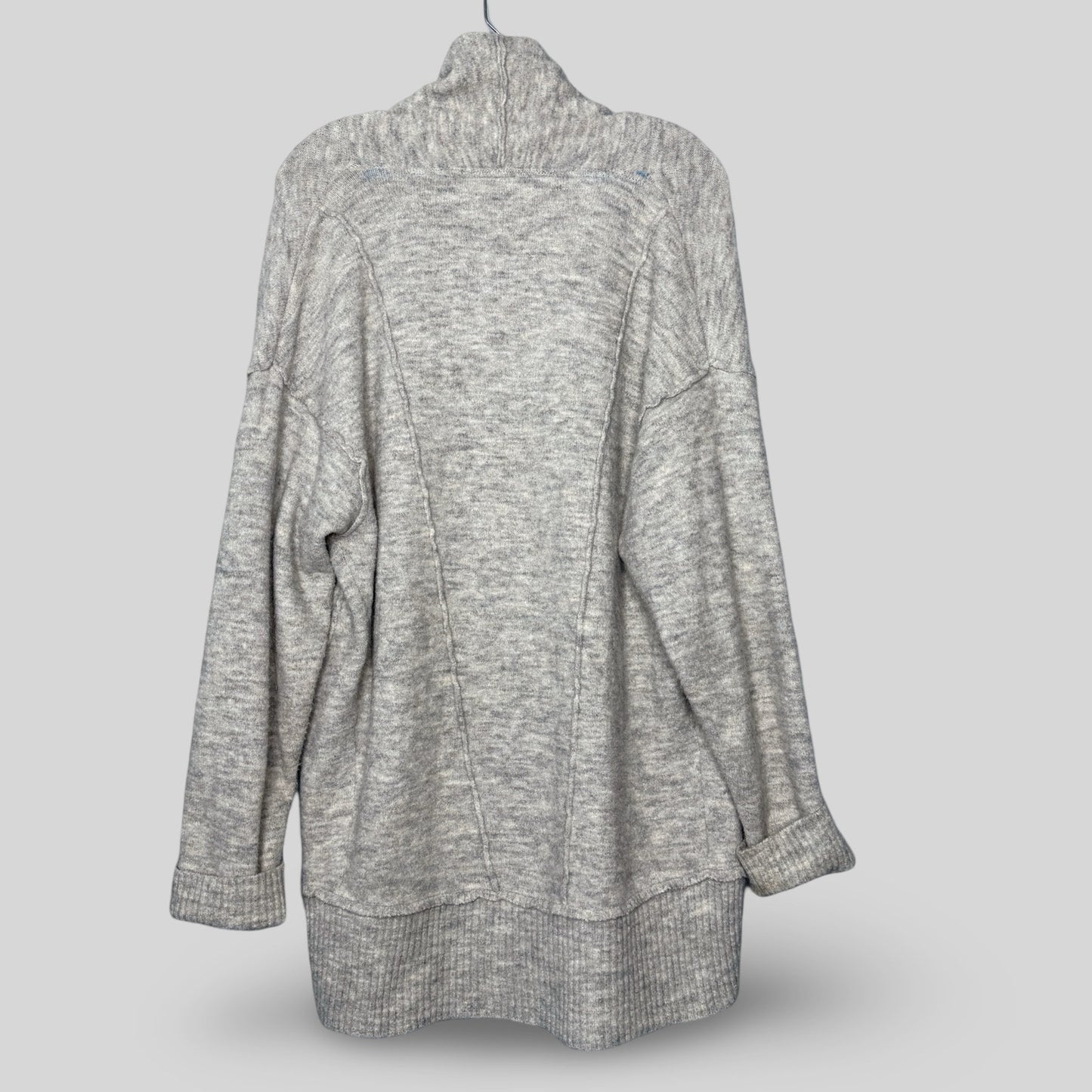 Free People Oversized Gray Cardigan Sweater - Second Seams