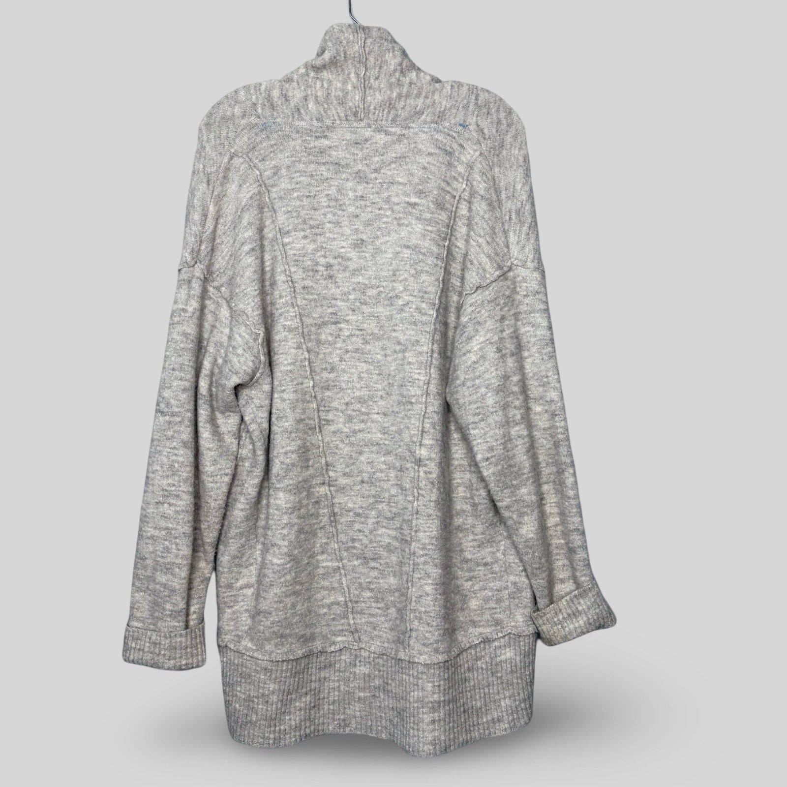 Free People Oversized Gray Cardigan Sweater - Second Seams