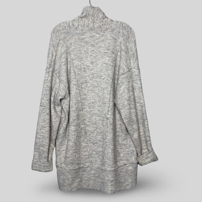 Free People Oversized Gray Cardigan Sweater - Second Seams