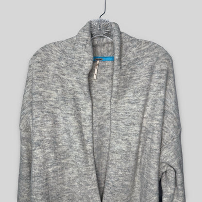 Free People Oversized Gray Cardigan Sweater - Second Seams