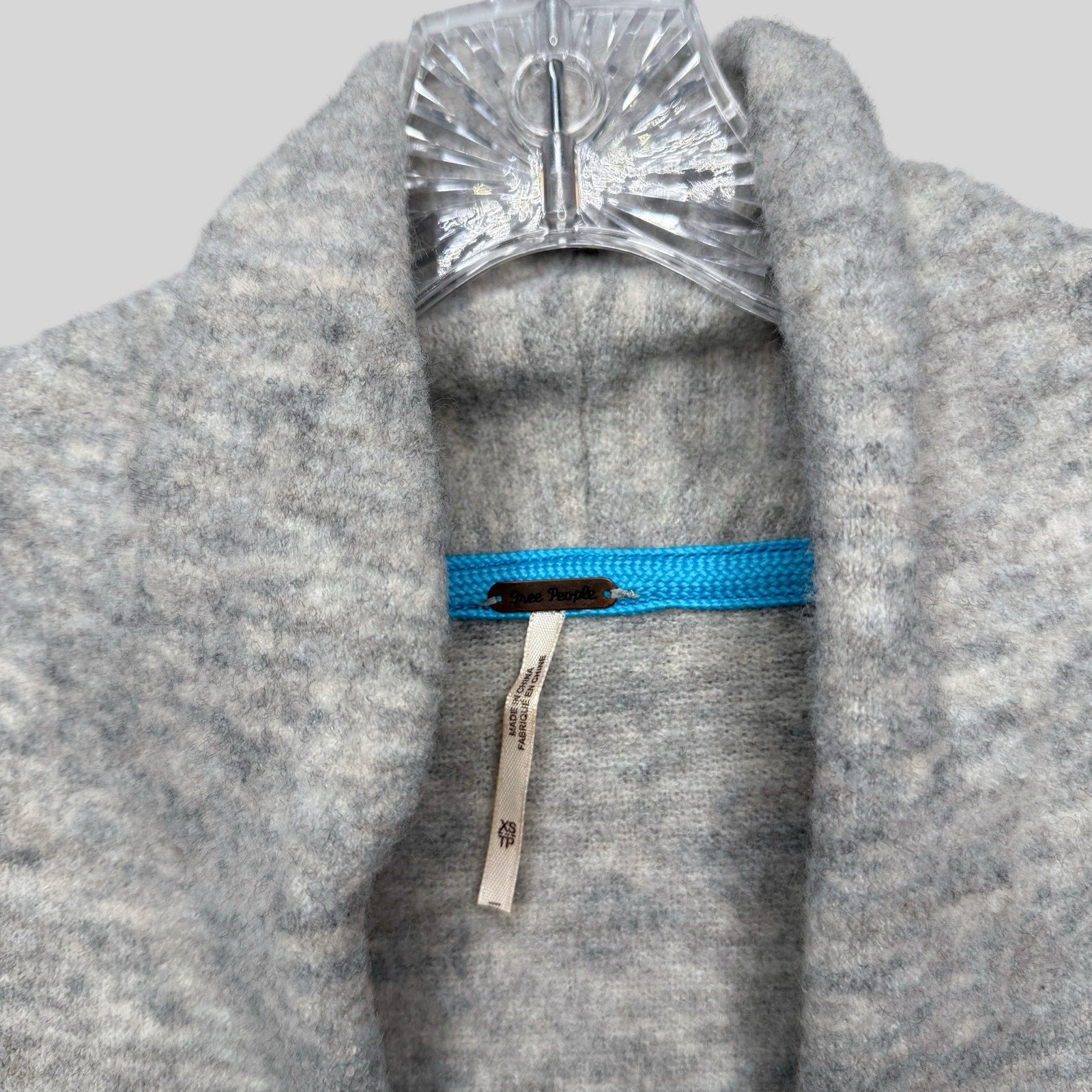 Free People Oversized Gray Cardigan Sweater - Second Seams