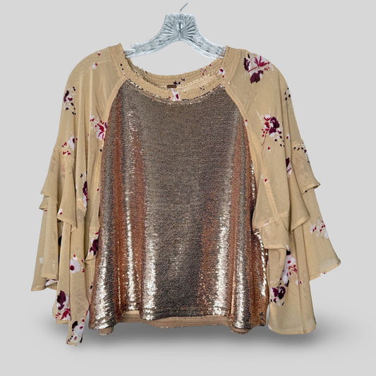 Free People Shimmy & Shake Sequin Blouse - Second Seams