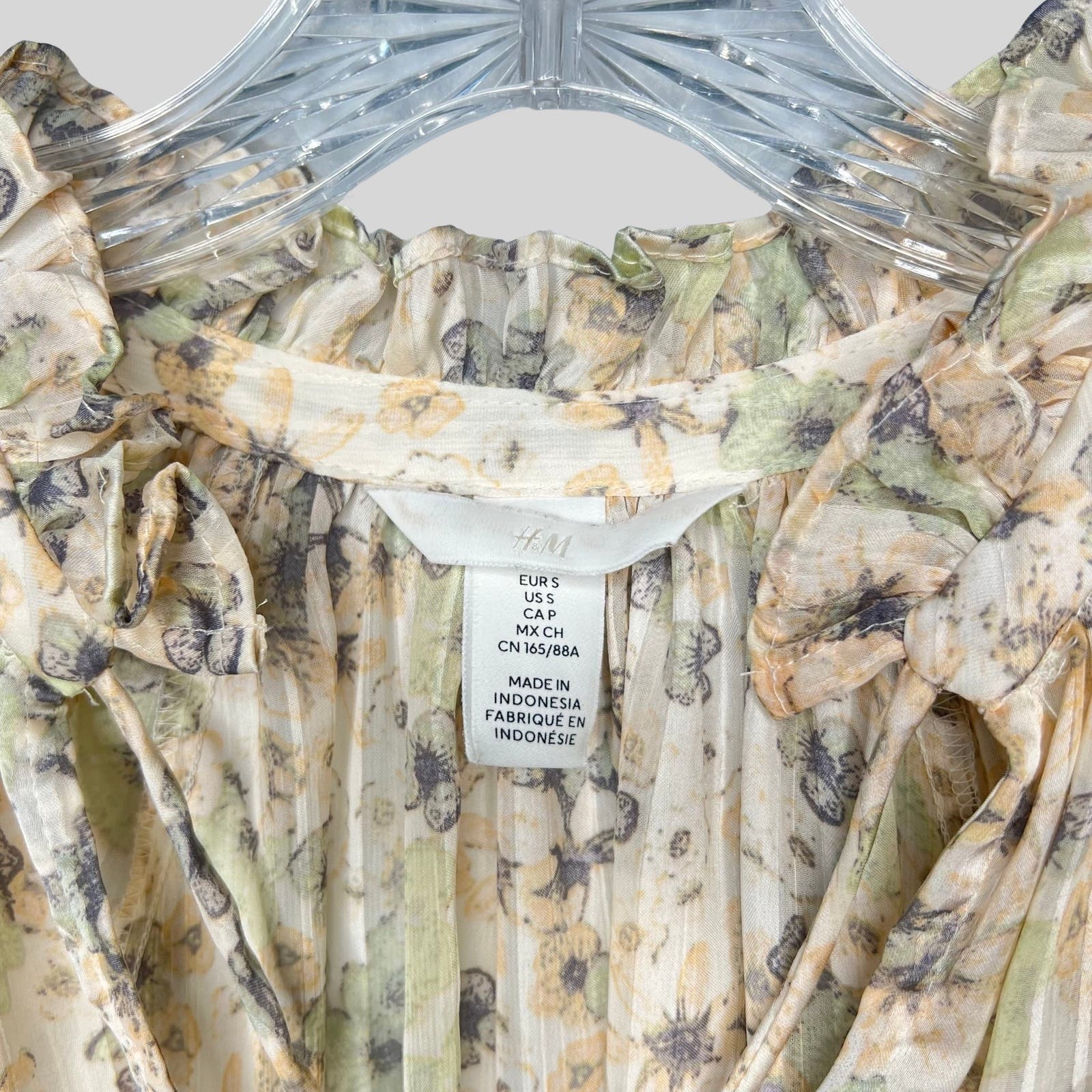 H&M Shadow Stripe Floral Blouse - Second Seams