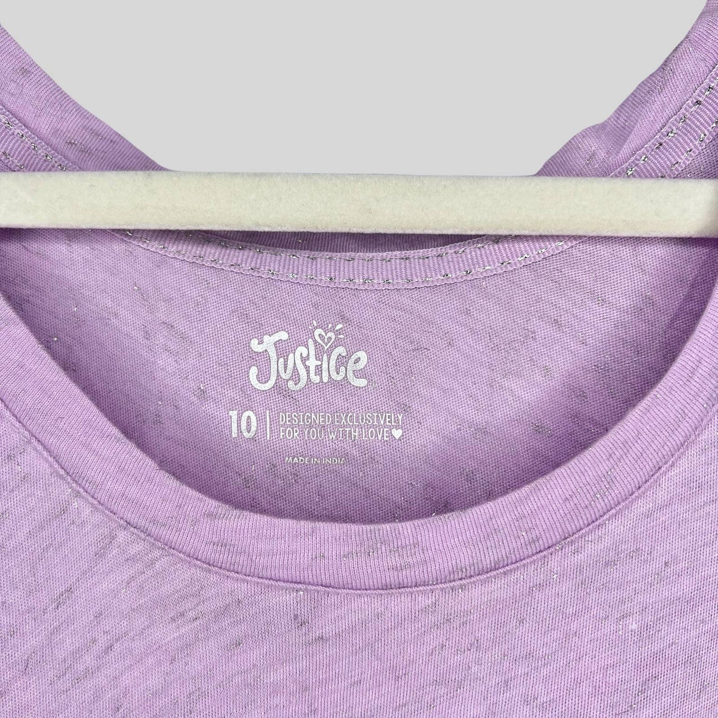Justice Long Sleeve Glitter Top - Second Seams