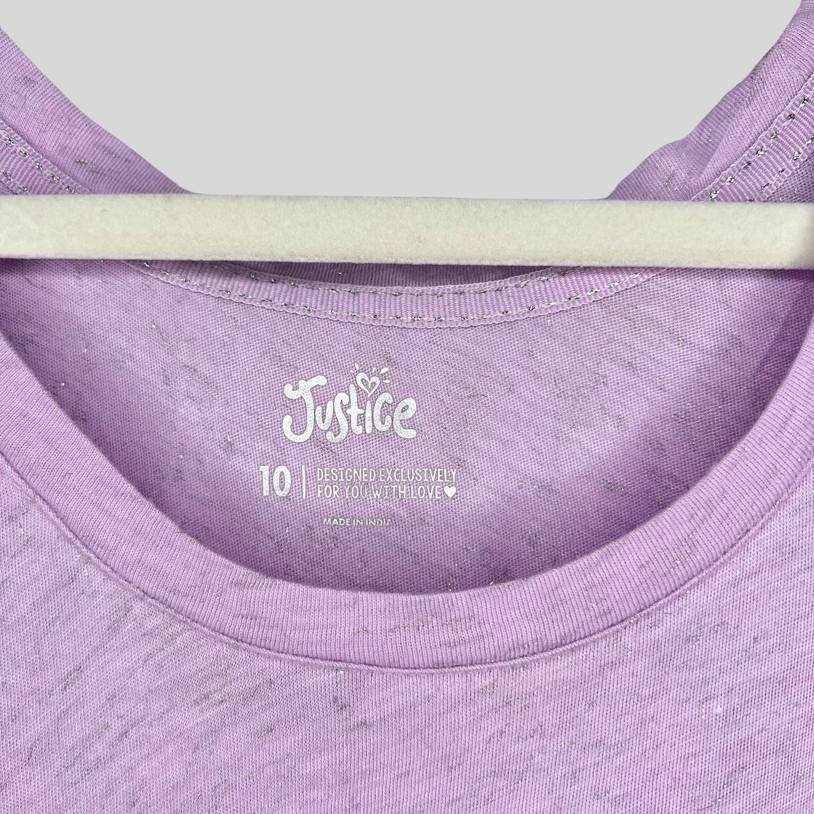 Justice Long Sleeve Glitter Top - Second Seams