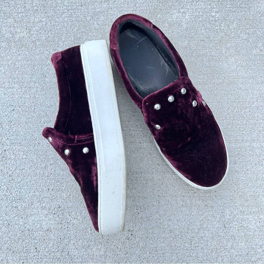 Rebecca Minkoff Velvet Slip On Sneakers - Second Seams