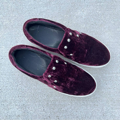 Rebecca Minkoff Velvet Slip On Sneakers - Second Seams