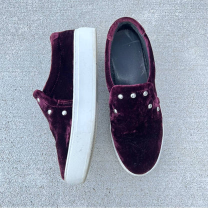 Rebecca Minkoff Velvet Slip On Sneakers - Second Seams