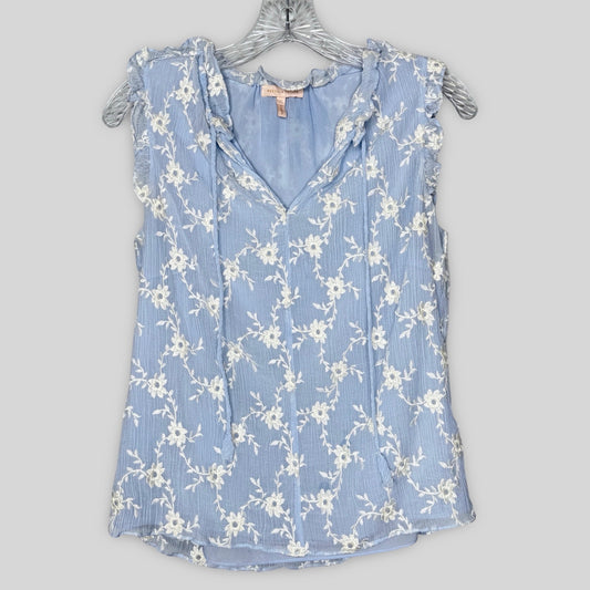 Rebecca Taylor Embroidered Sleeveless Blouse - Second Seams