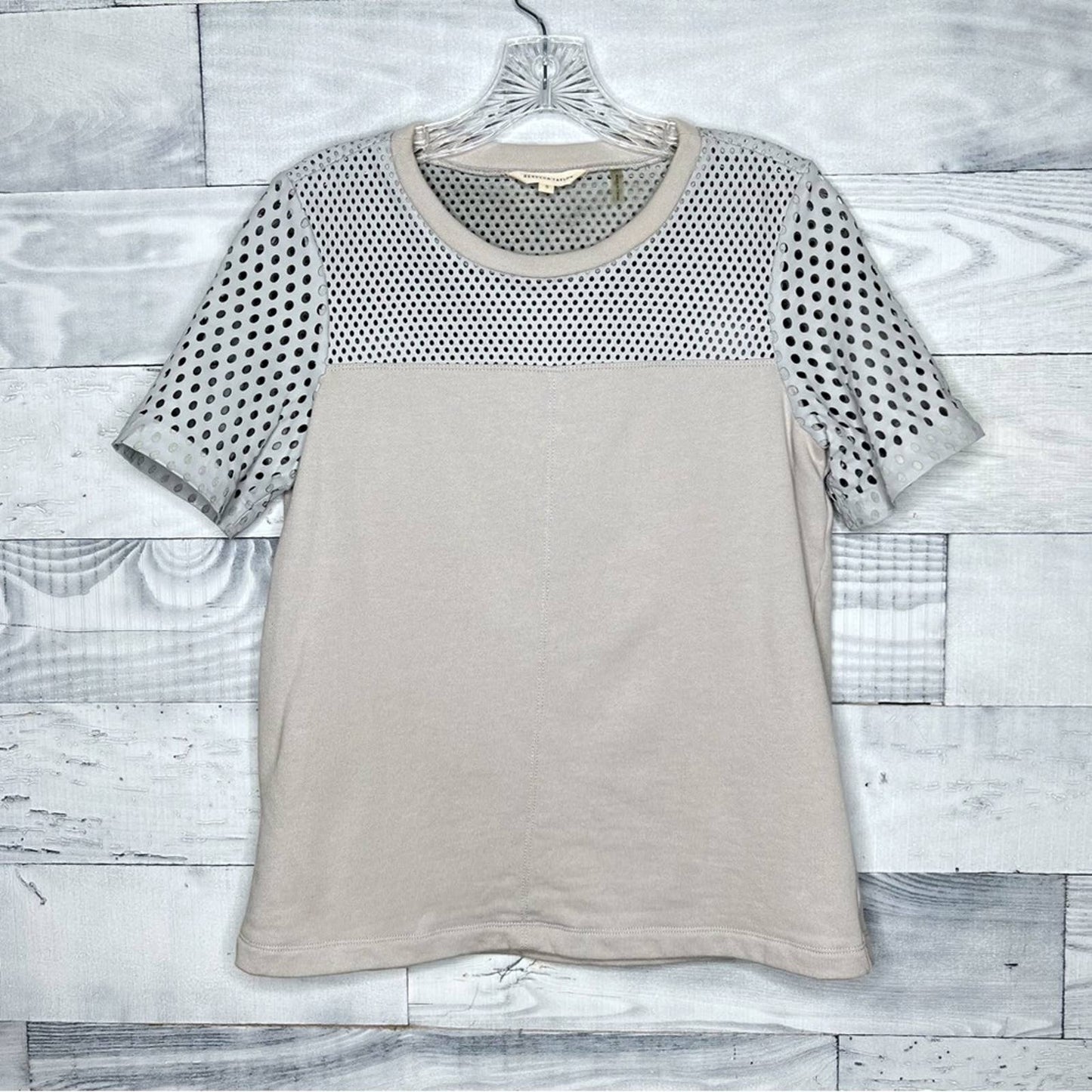 Rebecca Taylor Leather Combo Top - Second Seams