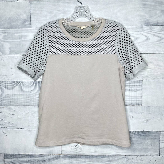 Rebecca Taylor Leather Combo Top - Second Seams