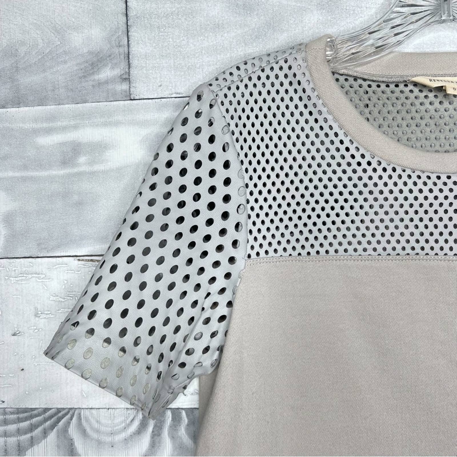 Rebecca Taylor Leather Combo Top - Second Seams