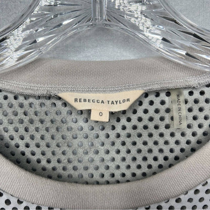 Rebecca Taylor Leather Combo Top - Second Seams