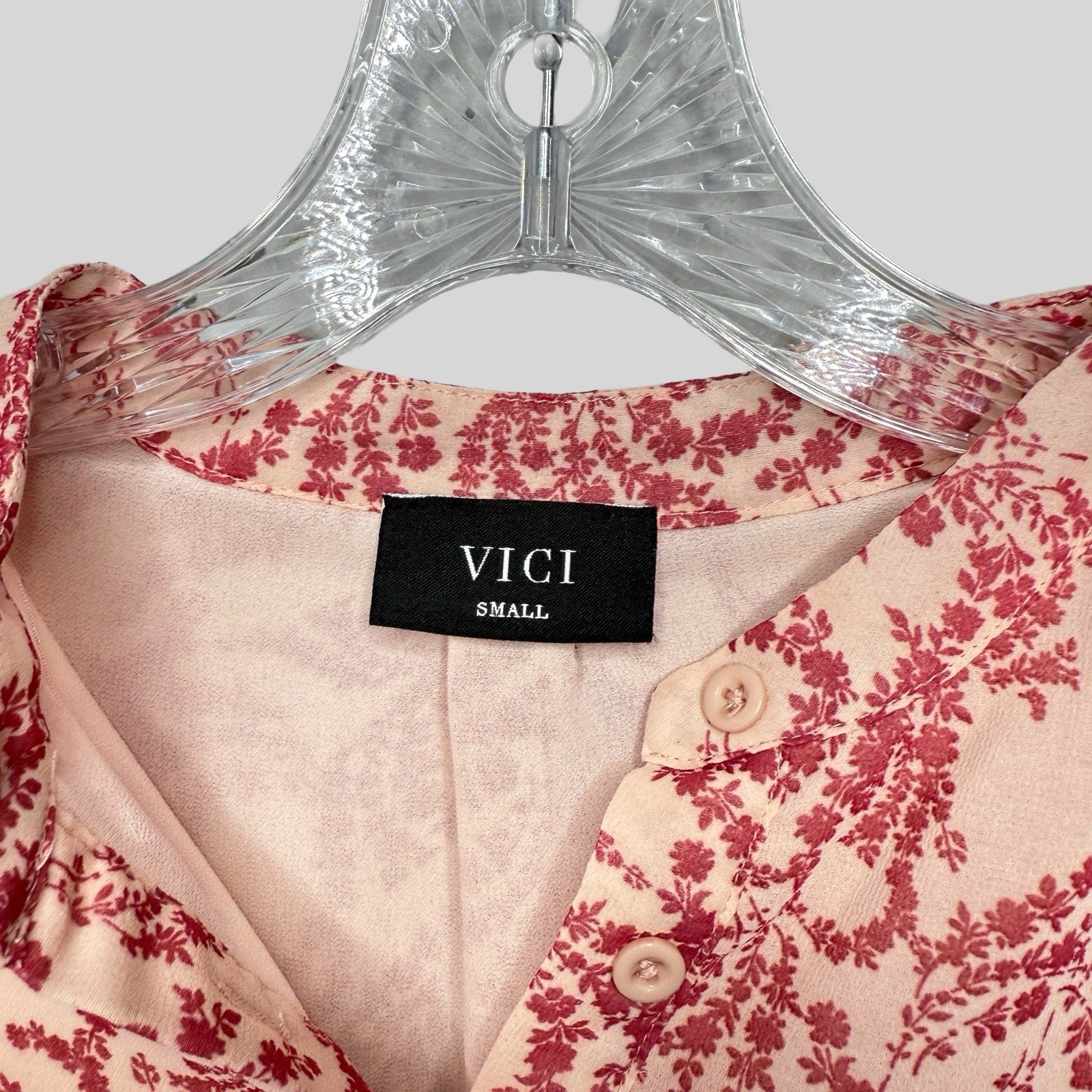 VICI Grapevine Half Button Long Sleeve Dress - Second Seams