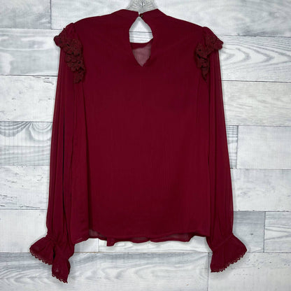 VICI Long Sleeve Ruffle Blouse - Second Seams