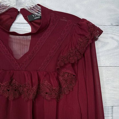 VICI Long Sleeve Ruffle Blouse - Second Seams