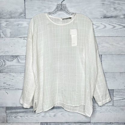 Vince Windowpane Tunic Top - Second Seams
