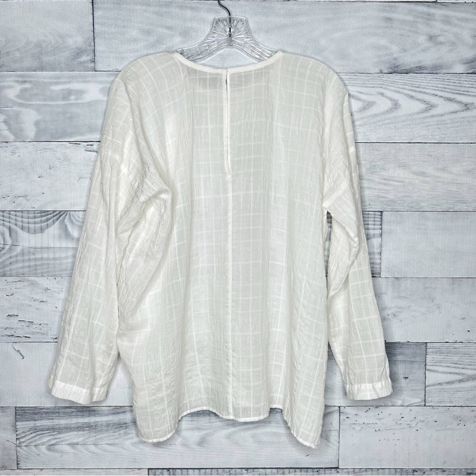 Vince Windowpane Tunic Top - Second Seams