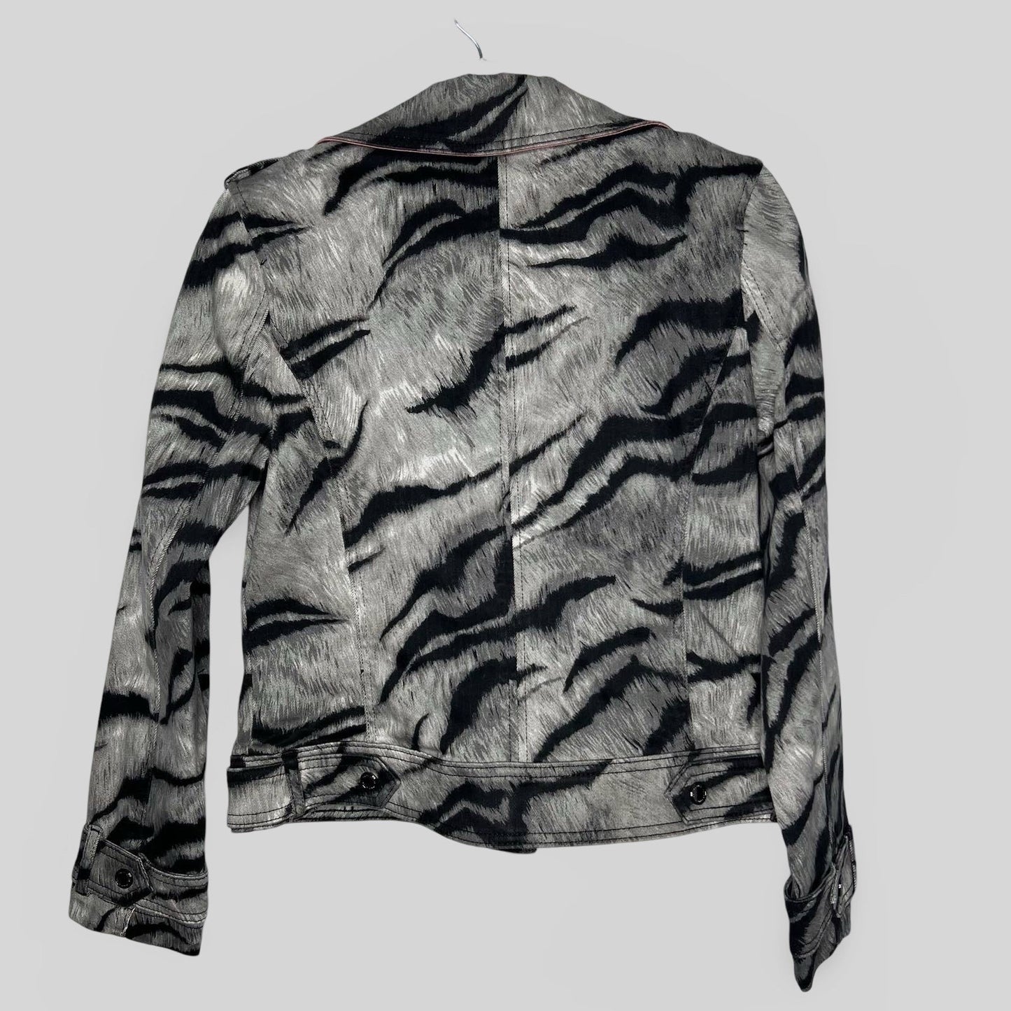 White House Black Market Animal Print Moto Jacket - Second Seams