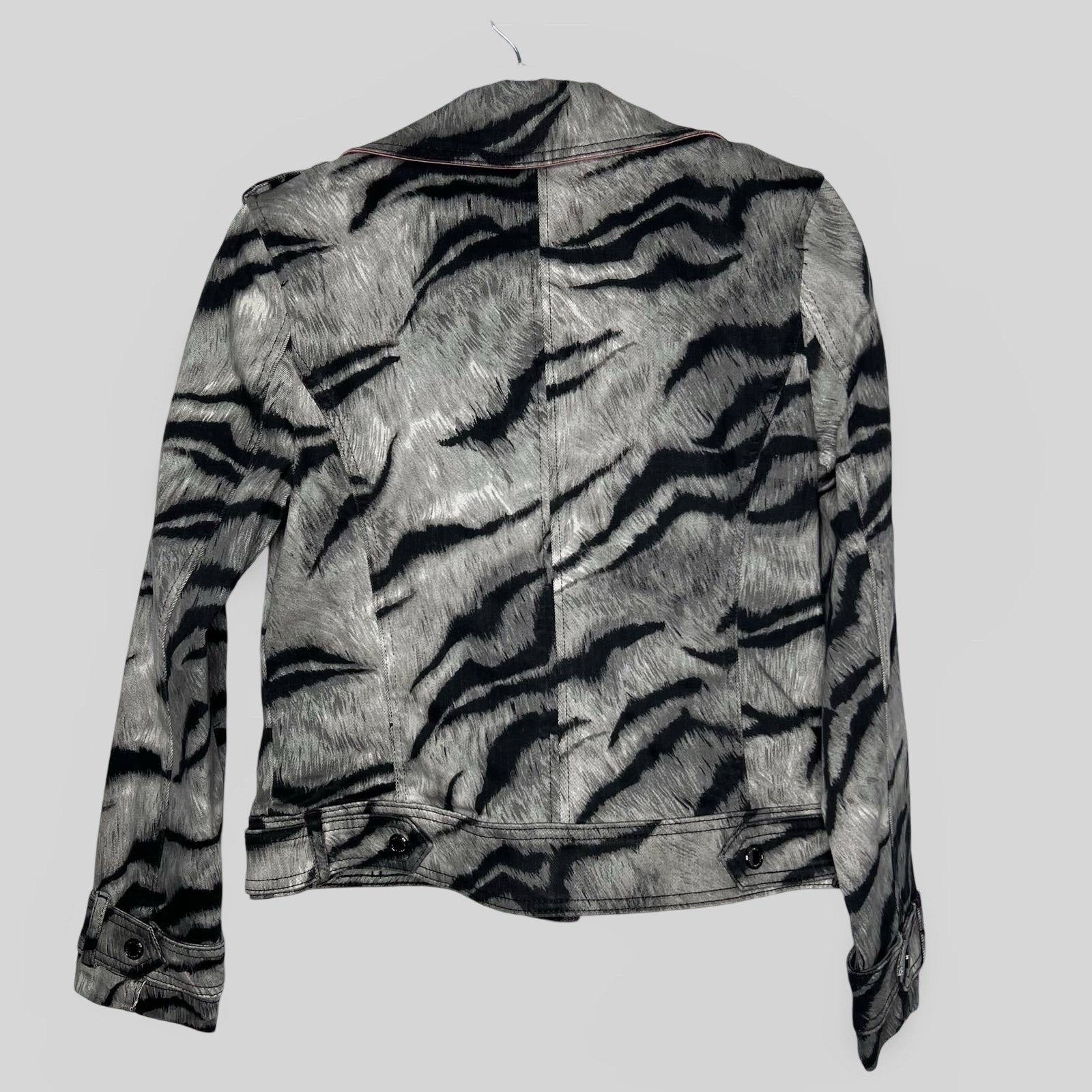 White House Black Market Animal Print Moto Jacket - Second Seams
