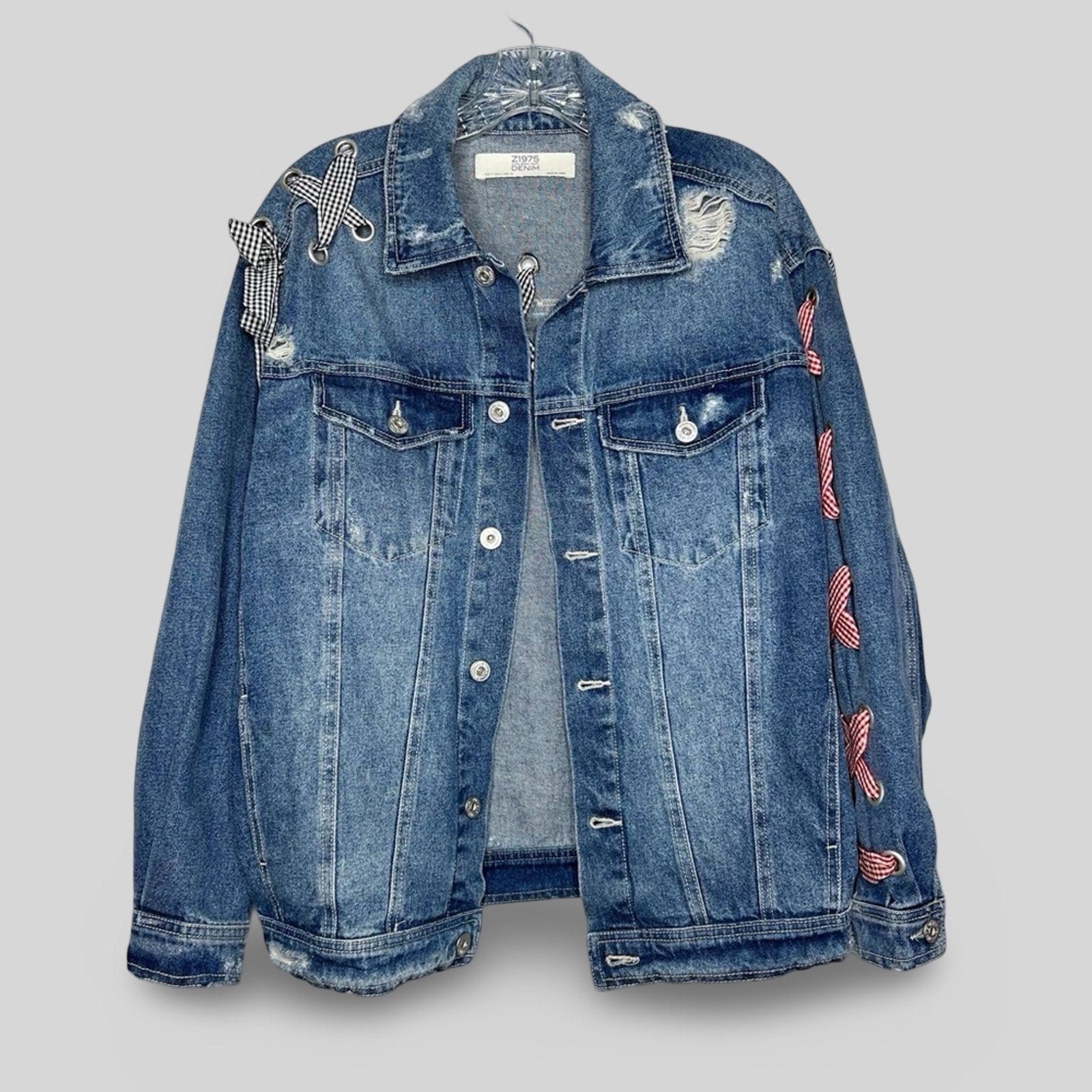 Zara Denim Ribbon Jacket - Second Seams