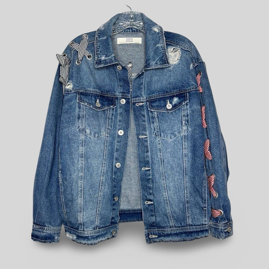 Zara Denim Ribbon Jacket - Second Seams