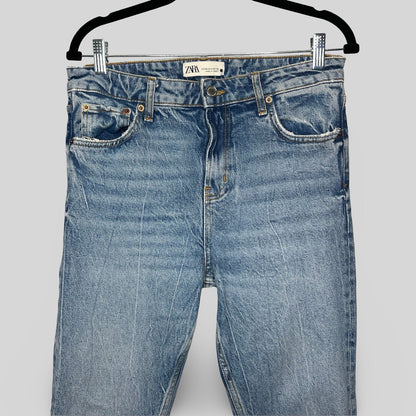 Zara The High Waisted Straight Leg Jeans - Second Seams