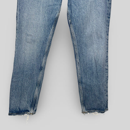 Zara The High Waisted Straight Leg Jeans - Second Seams