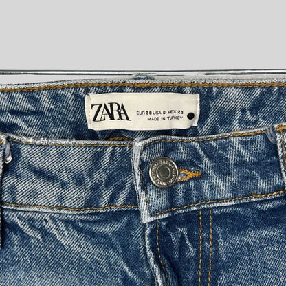 Zara The High Waisted Straight Leg Jeans - Second Seams