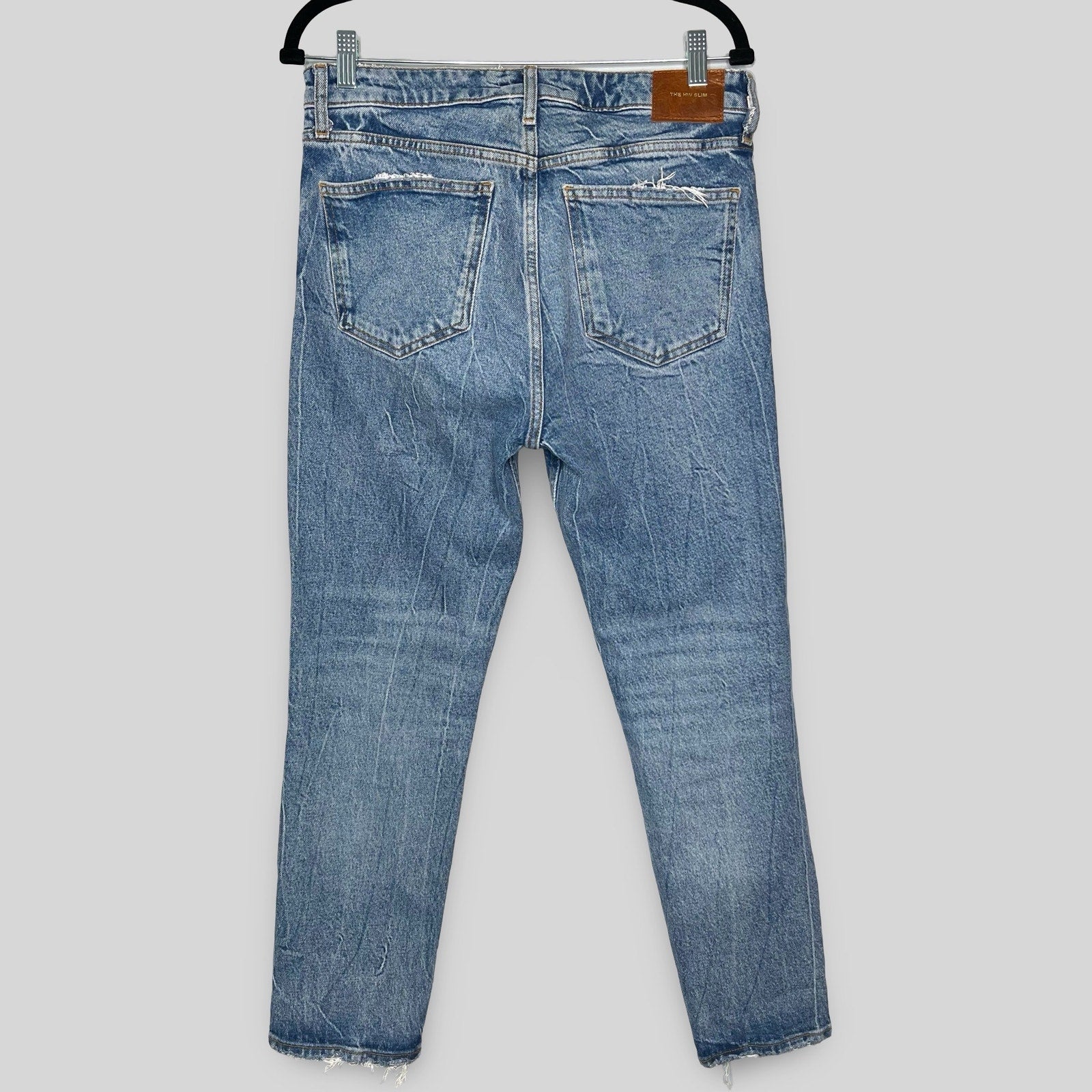 Zara The High Waisted Straight Leg Jeans - Second Seams