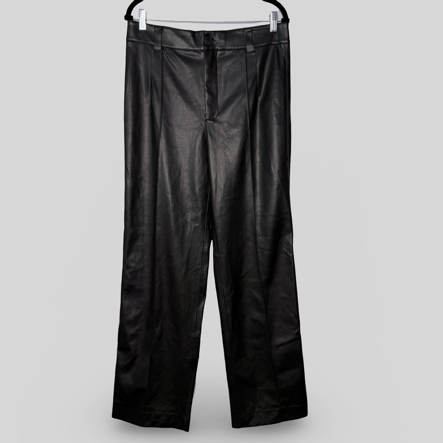 Zara Vegan Leather Wide Leg Pants - Second Seams