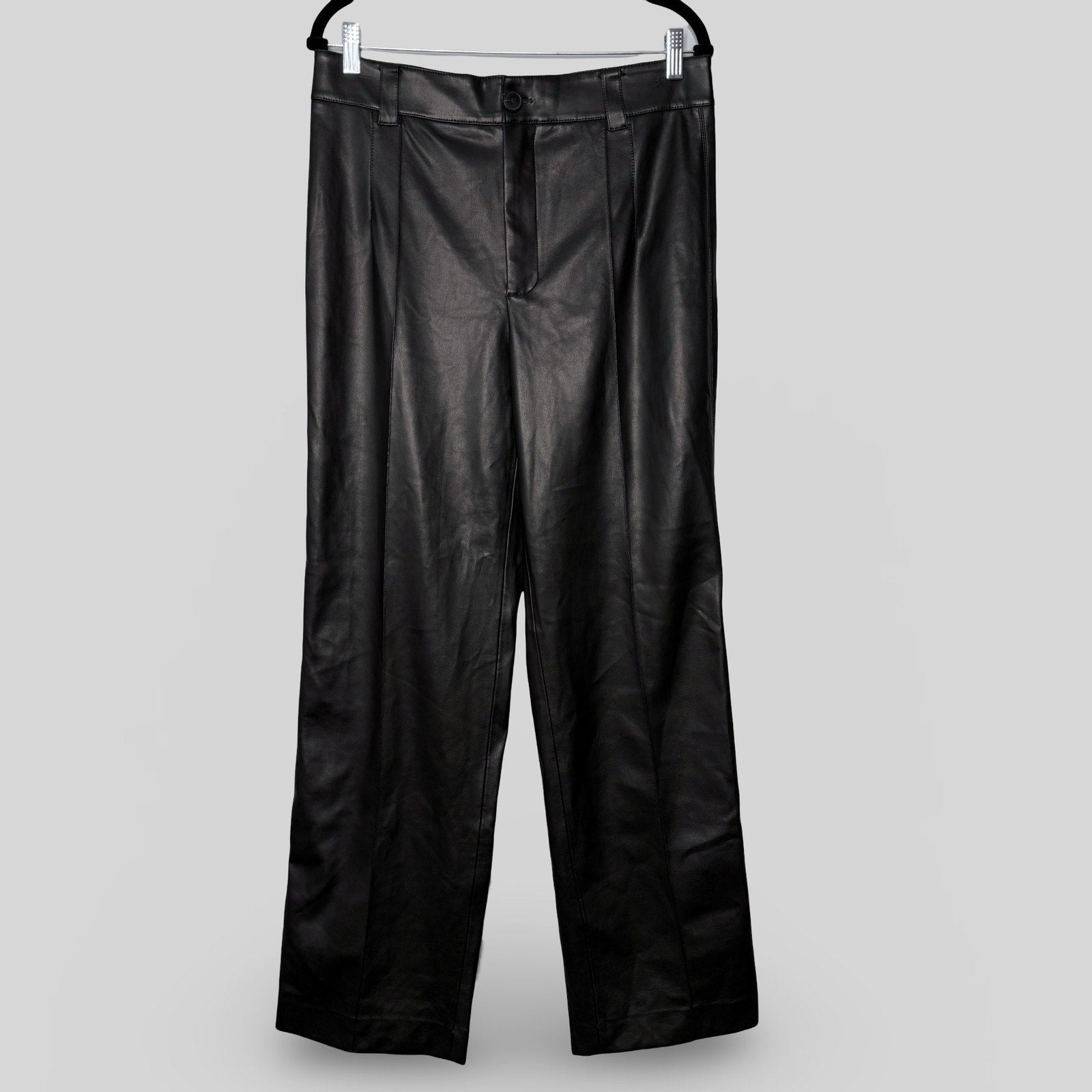 Zara Vegan Leather Wide Leg Pants - Second Seams