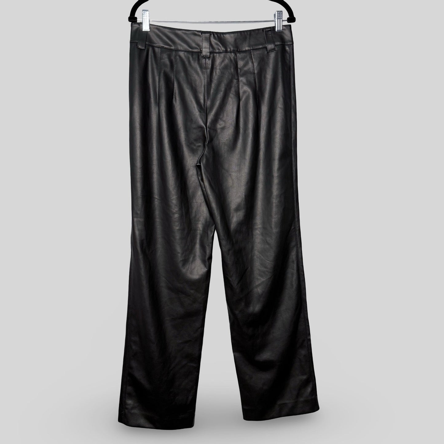 Zara Vegan Leather Wide Leg Pants - Second Seams