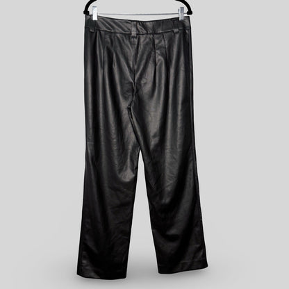 Zara Vegan Leather Wide Leg Pants - Second Seams