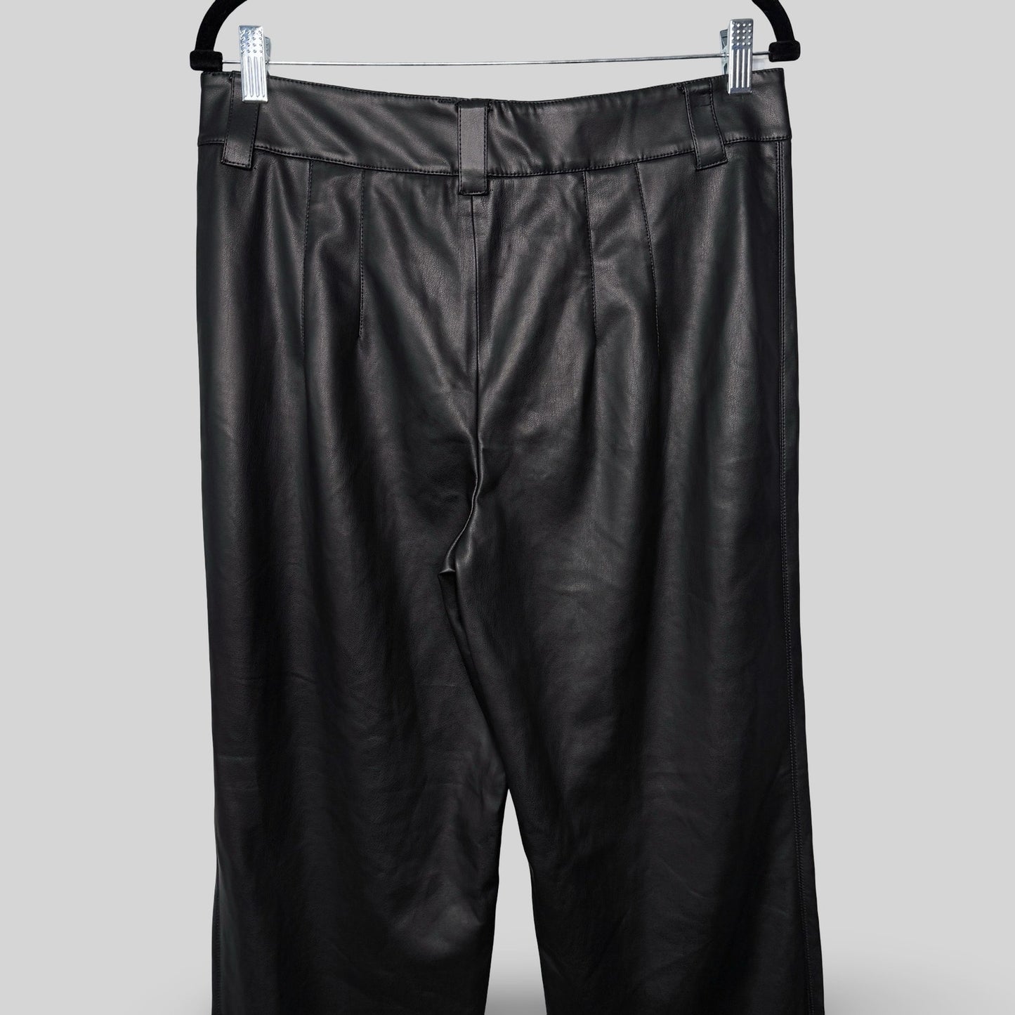 Zara Vegan Leather Wide Leg Pants - Second Seams