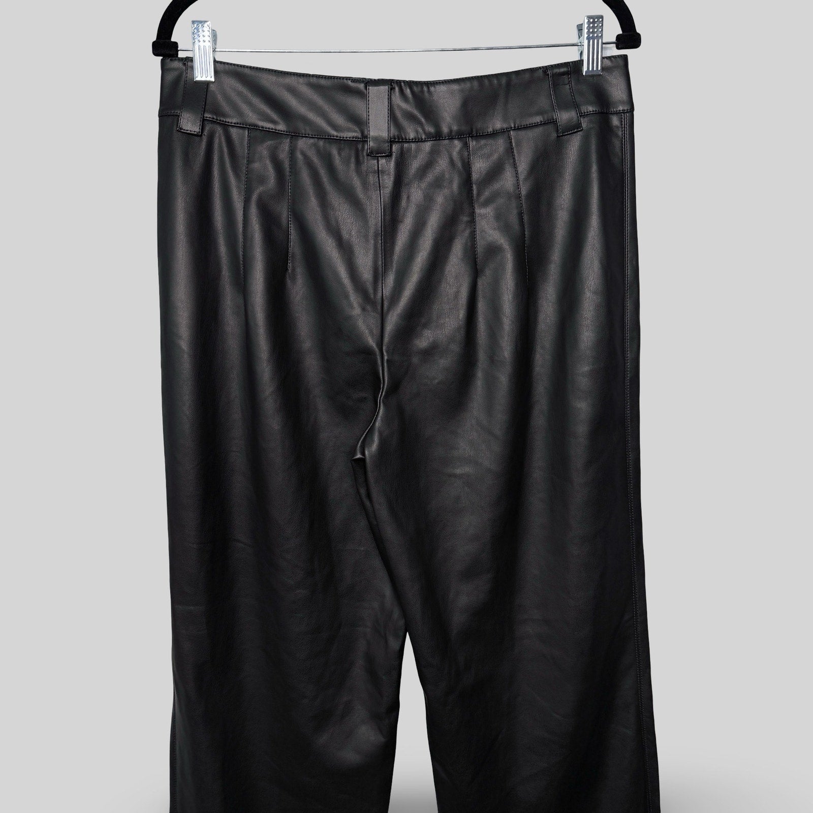 Zara Vegan Leather Wide Leg Pants - Second Seams