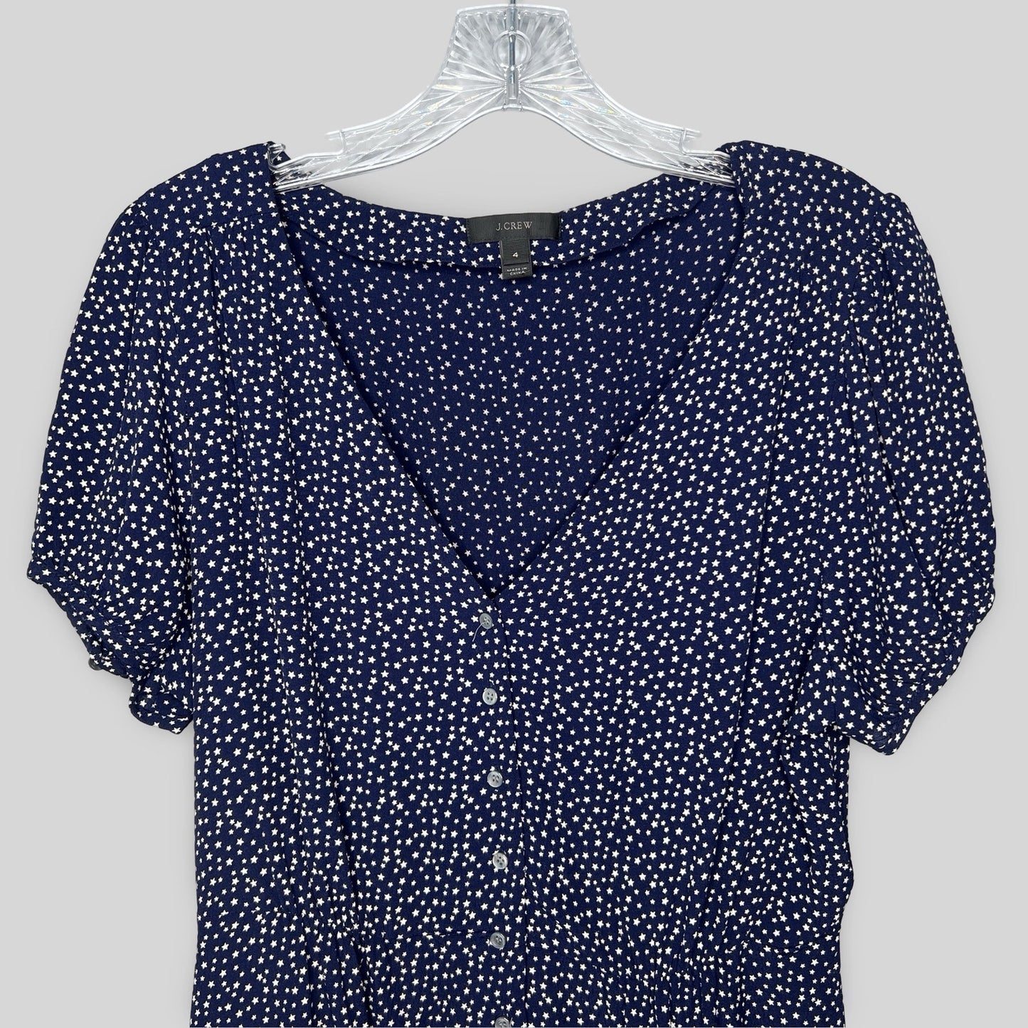 J.Crew Star Print Button Down Top - Size 4