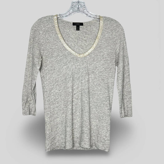 J.Crew Top with Metallic Neckline - Second Seams