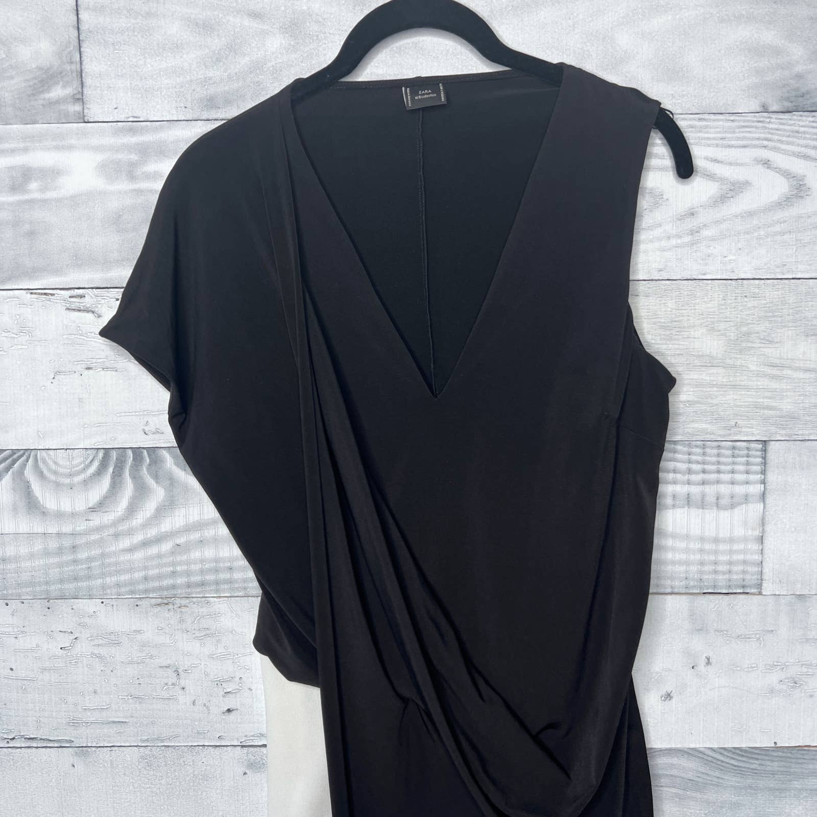 Zara Asymmetrical Draped Dress - Second Seams